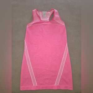 Connection 18 women's small medium pink & white seamless  racerback tank top